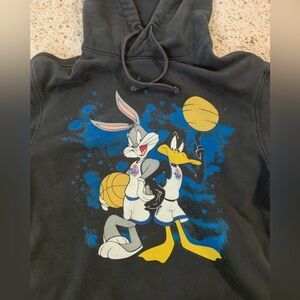 Vintage hoodie xsmall size space jam Tailgate bugs bunny Daffy Duck
